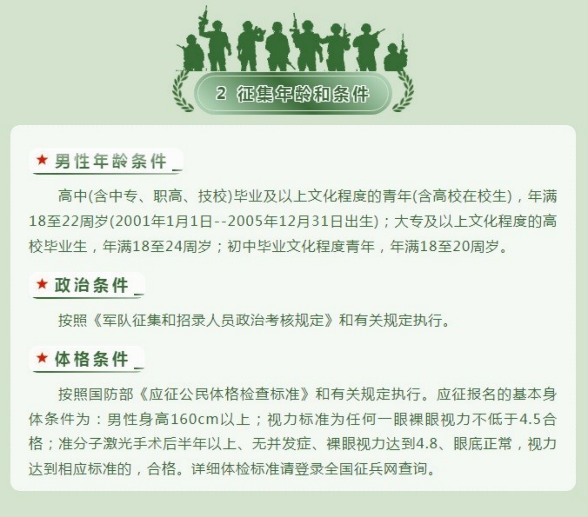 關(guān)于2023年當(dāng)兵的要求和條件詳解，2023年征兵要求和條件詳解，報名當(dāng)兵的資格與標(biāo)準(zhǔn)解析