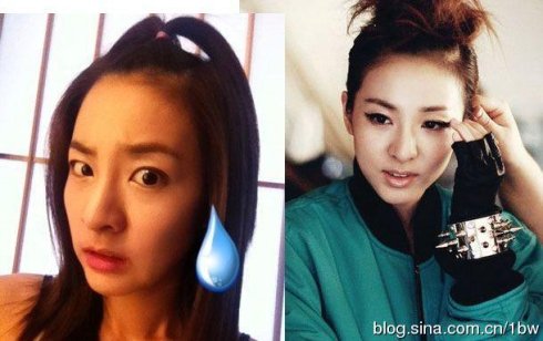 韓國女星素顏與化妝對比照，揭秘真實與魅力的轉(zhuǎn)變，韓國女星素顏與化妝對比，真實與魅力的瞬間轉(zhuǎn)變